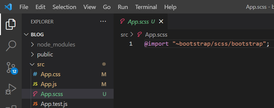 Import SCSS in app.scss